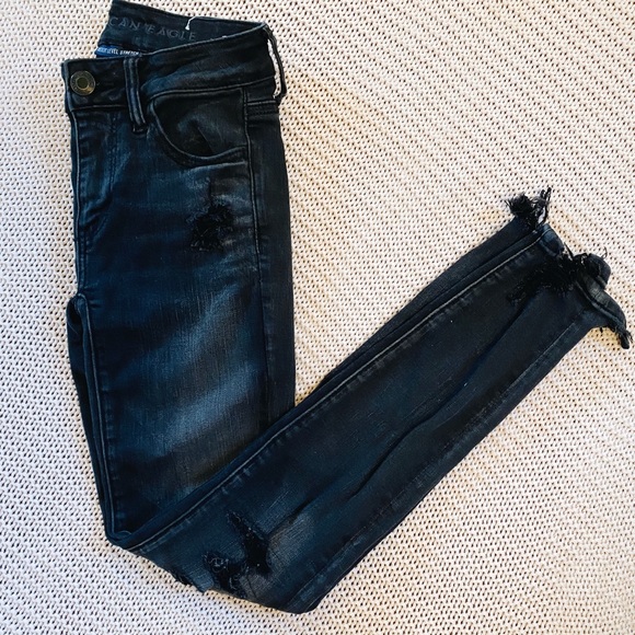Black American Eagle Jeans - Picture 1 of 4